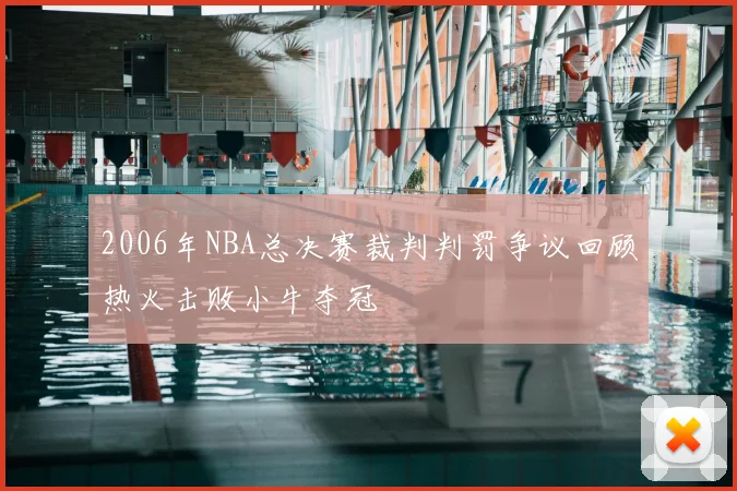 2006年NBA总决赛裁判判罚争议回顾热火击败小牛夺冠
